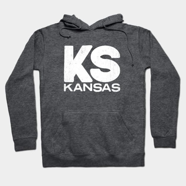 KS Kansas State Vintage Typography Hoodie by Commykaze